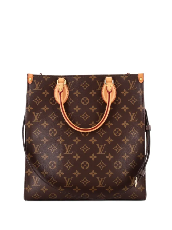 Louis Vuitton Pre-owned Sac Plat NM Bag Monogram Canvas PM Shoulder Bag in Brown