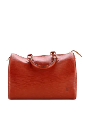 るるLouis Vuitton エピレザー　スピーディ25 Louis Vuitton Pre-Owned スピーディ エピレザー 25 サッチェルバッグ