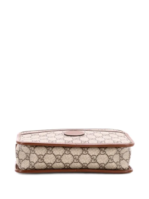 Gucci Pre-Owned Interlocking G Patch Camera Bag GG Coated Canvas