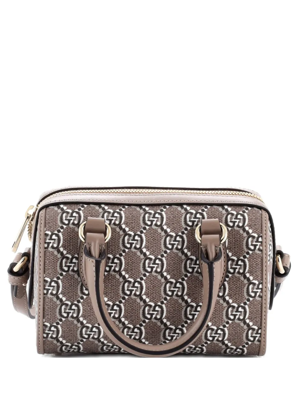 Gucci Pre-Owned Top Handle GG Shadow Coated Canvas Mini shoulder bag - Marrone