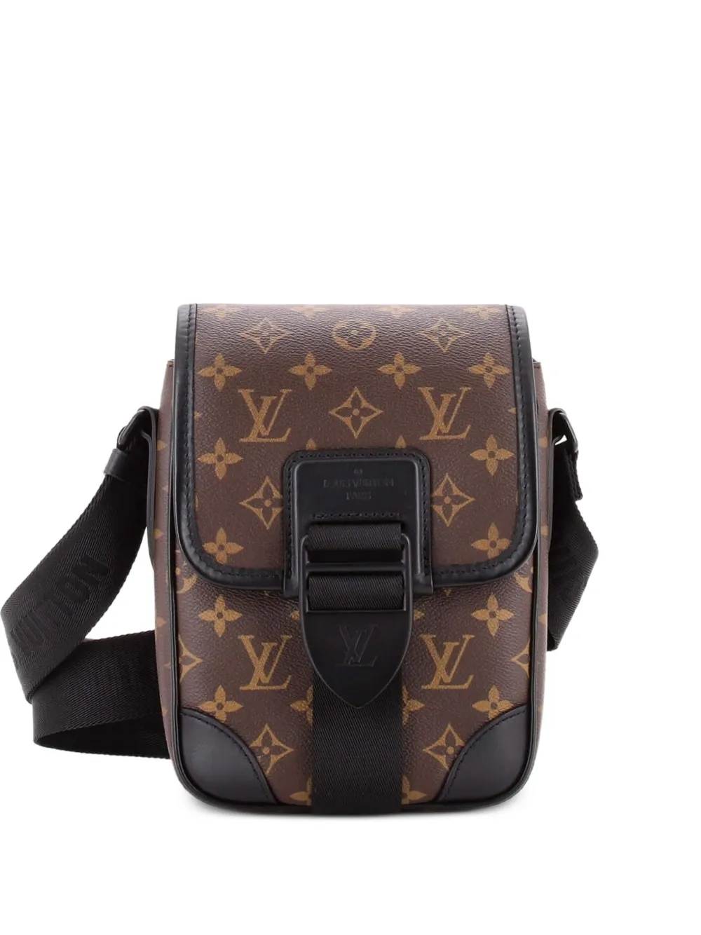 Louis Vuitton Pre-Owned Archy Messenger Bag Macassar Monogram Canvas PM crossbody bag - Nero
