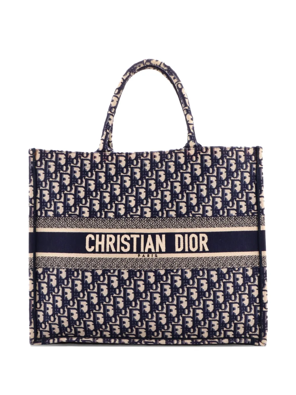 Christian Dior Pre-Owned Book Oblique Canvas Large tote bag - Blu