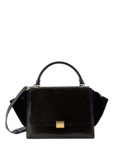 Celine Pre-Owned petit sac à main Trapeze en cuir et verni