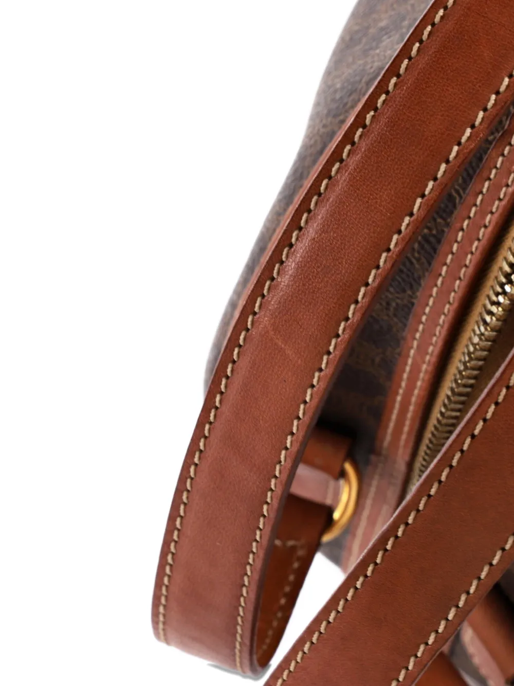 Vintagem Dome Handle Bag Macadam Coated Canvas Satchel