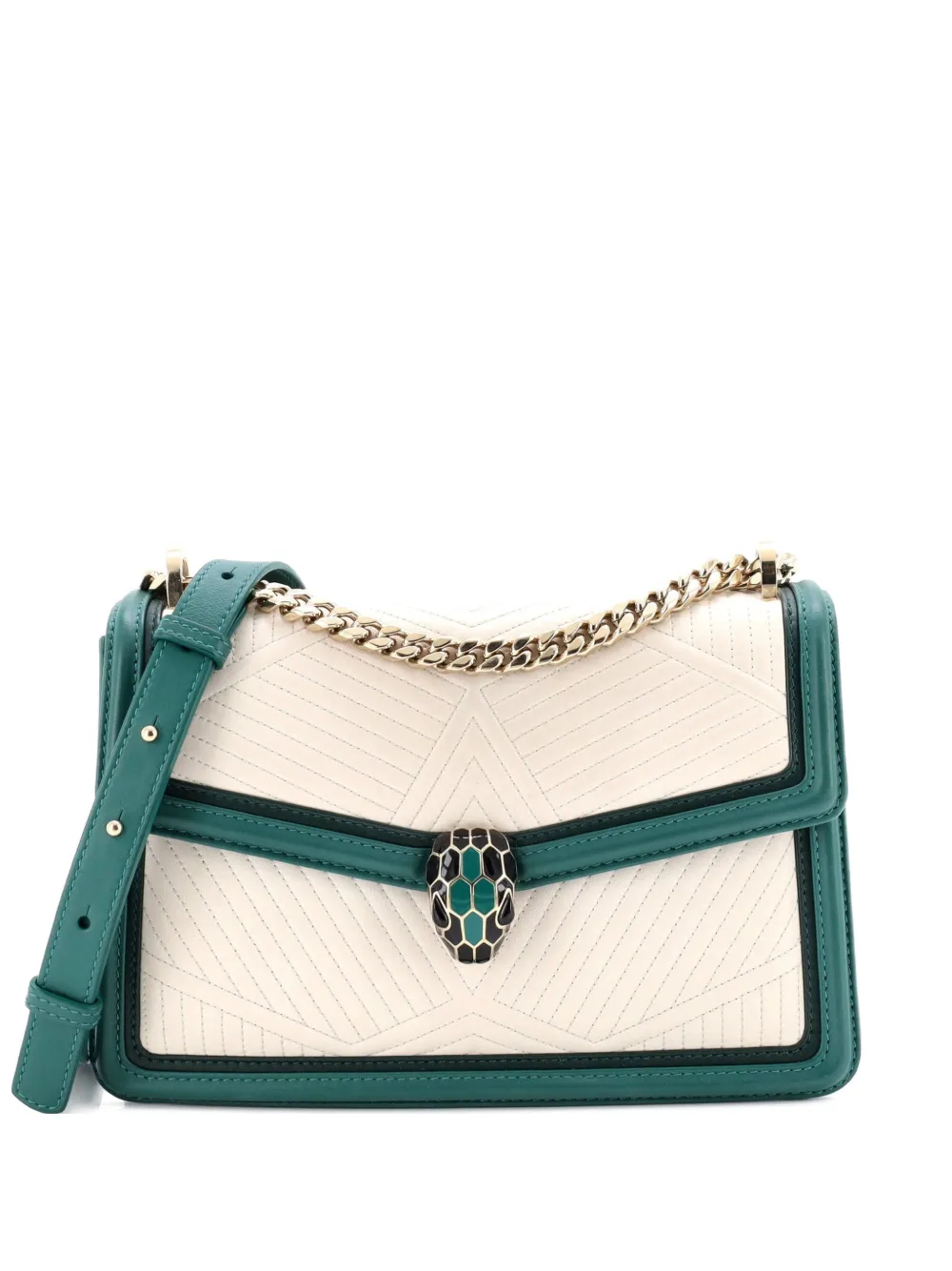 Bvlgari Pre-Owned Serpenti Forever Shoulder Bag Quilted Leather Small crossbody bag - Multicolore