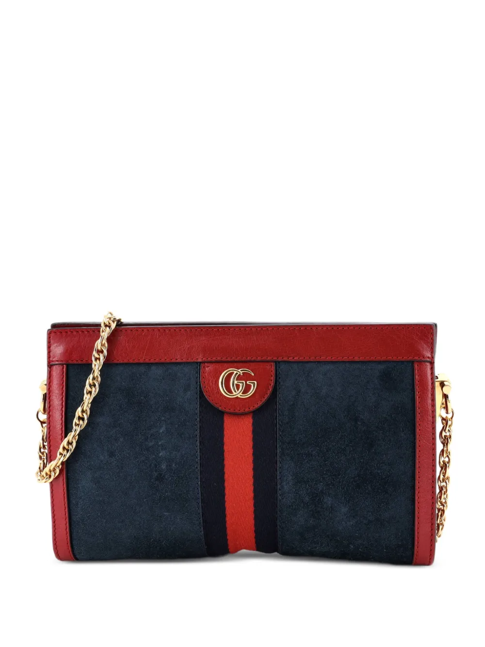 Gucci Pre-Owned Ophidia Chain Suede Small shoulder bag - Blu