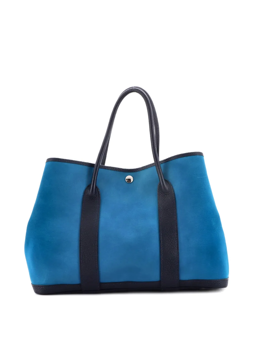 Hermès Pre-Owned Garden Party Toile and Leather 36 tote bag - Blu