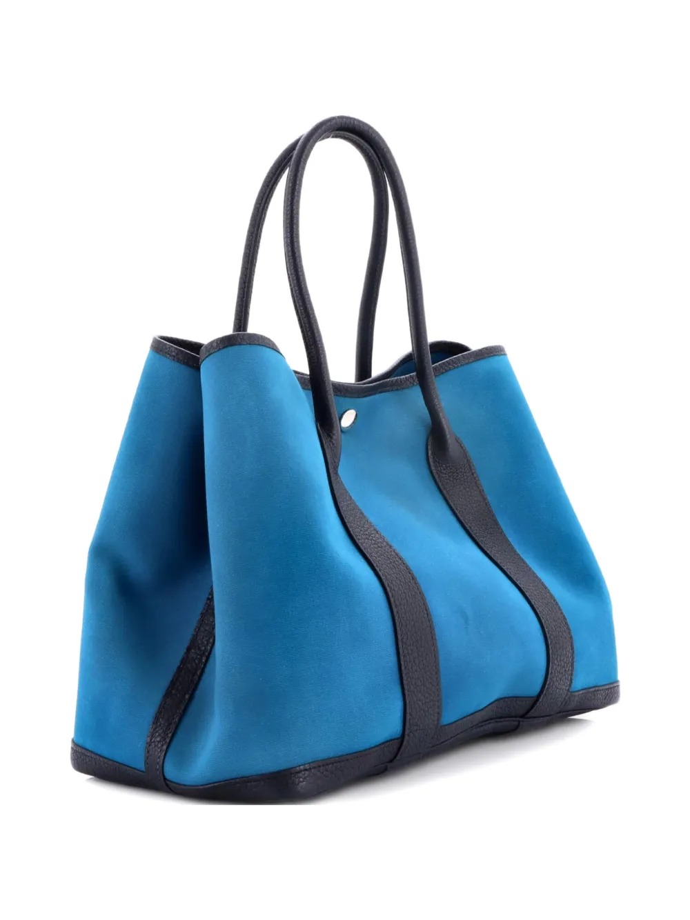 Hermès Pre-Owned Garden Party Toile and Leather 36 tote bag - Blu