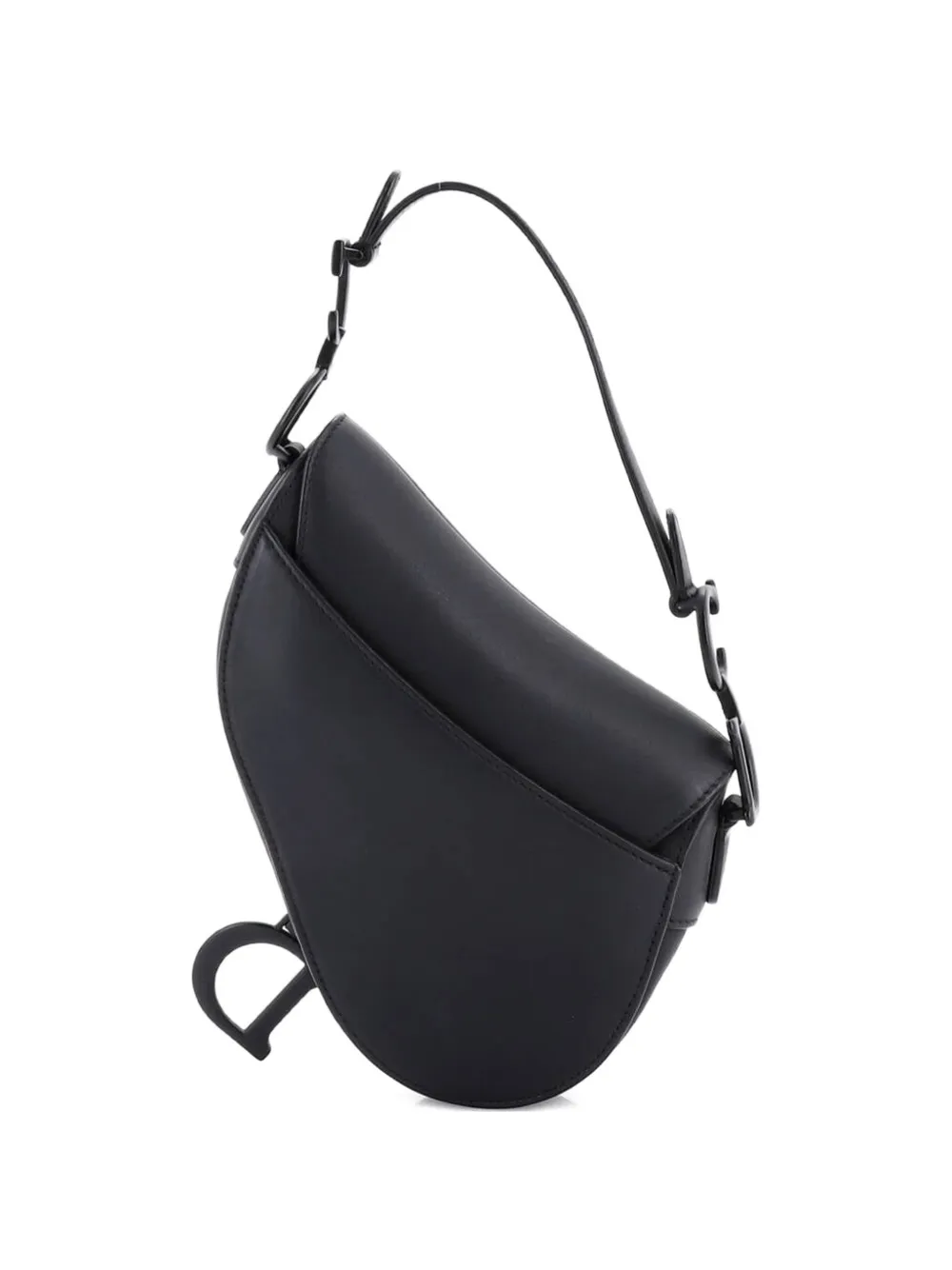 Christian Dior Pre-Owned Ultra Matte Saddle Handbag Leather Mini shoulder bag - Nero