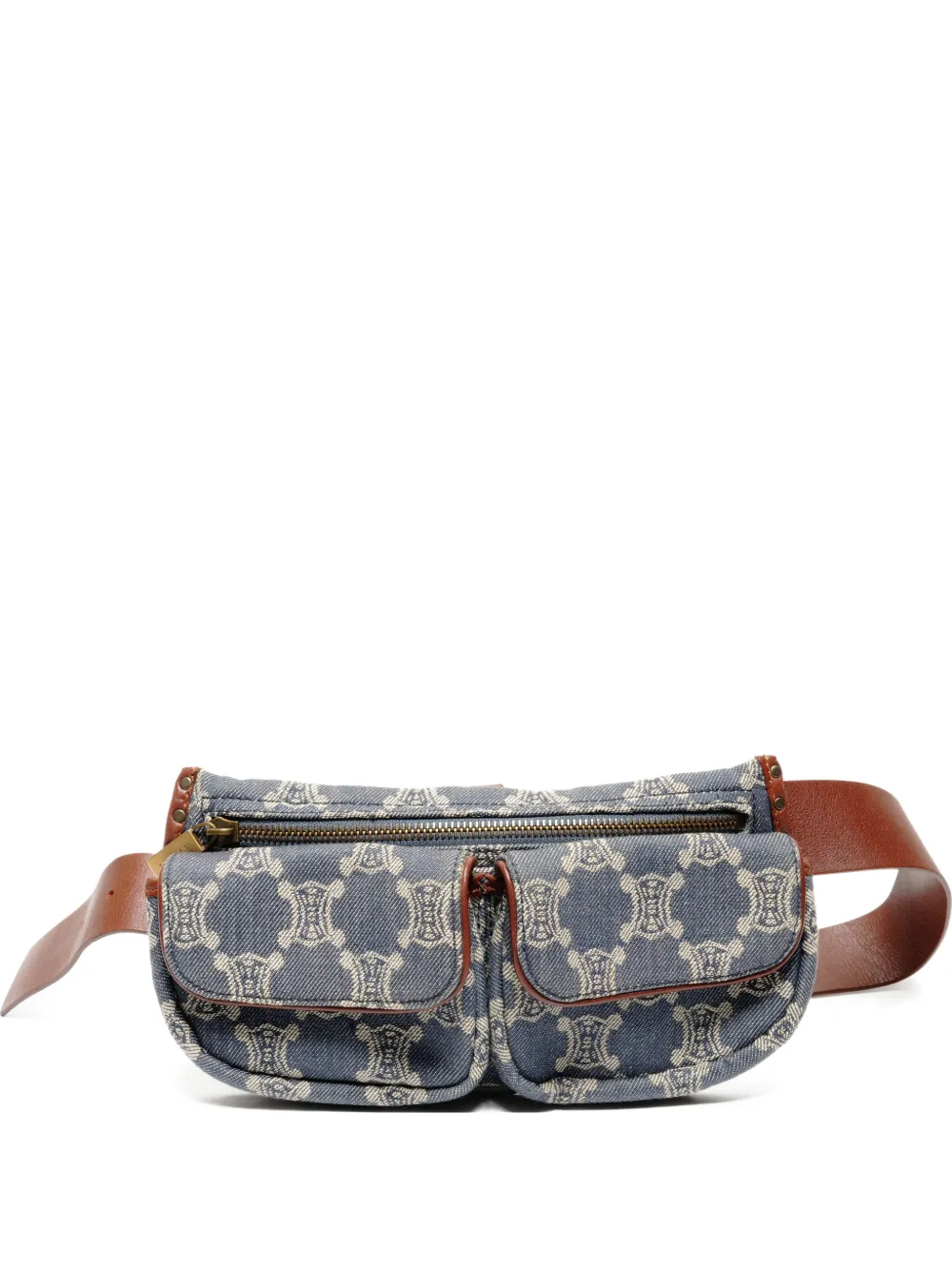 Celine Pre-Owned 2000 Macadam belt bag - Blu