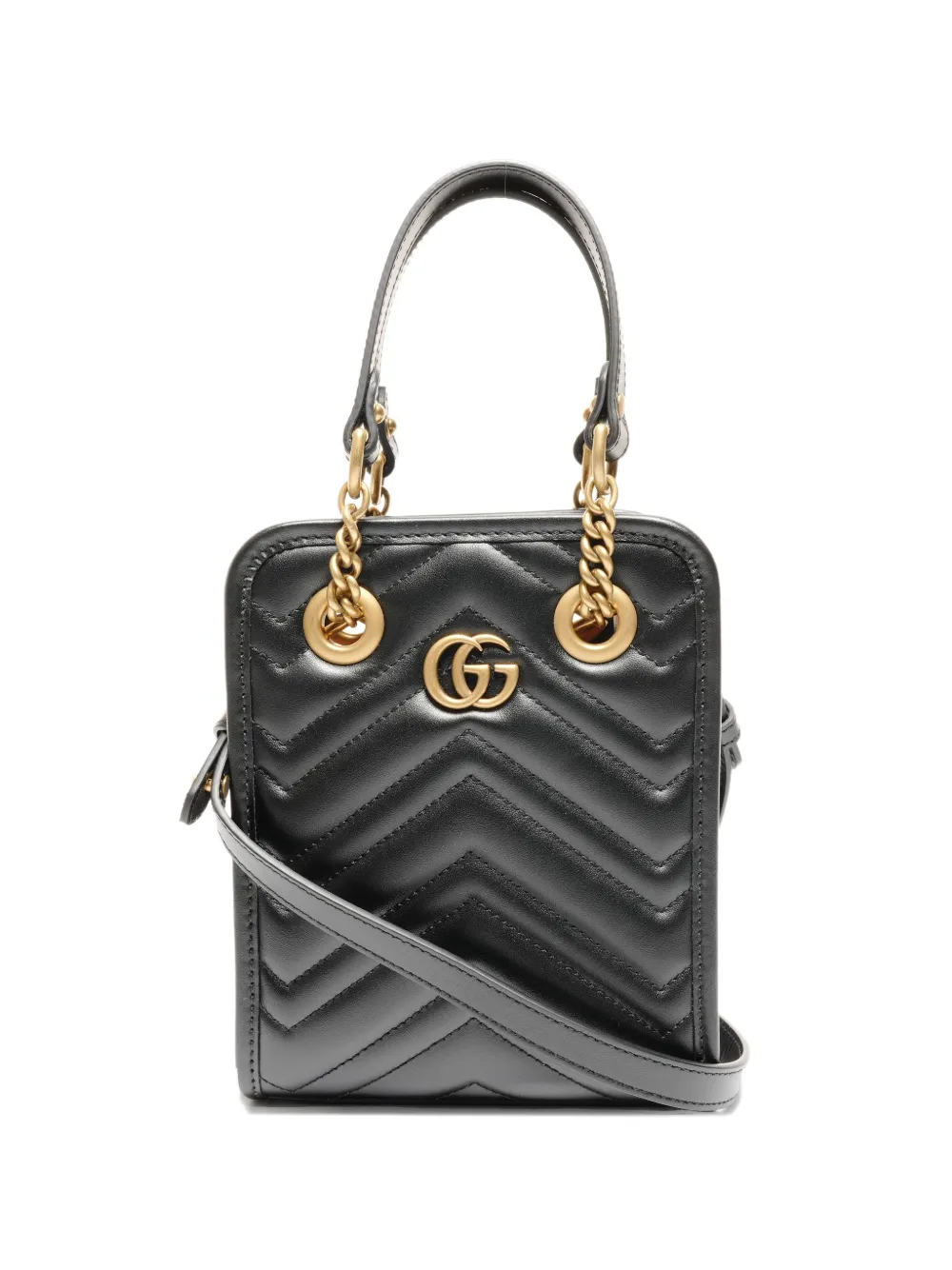 Gucci Pre-Owned 2015-2025 mini GG Marmont bag - Nero