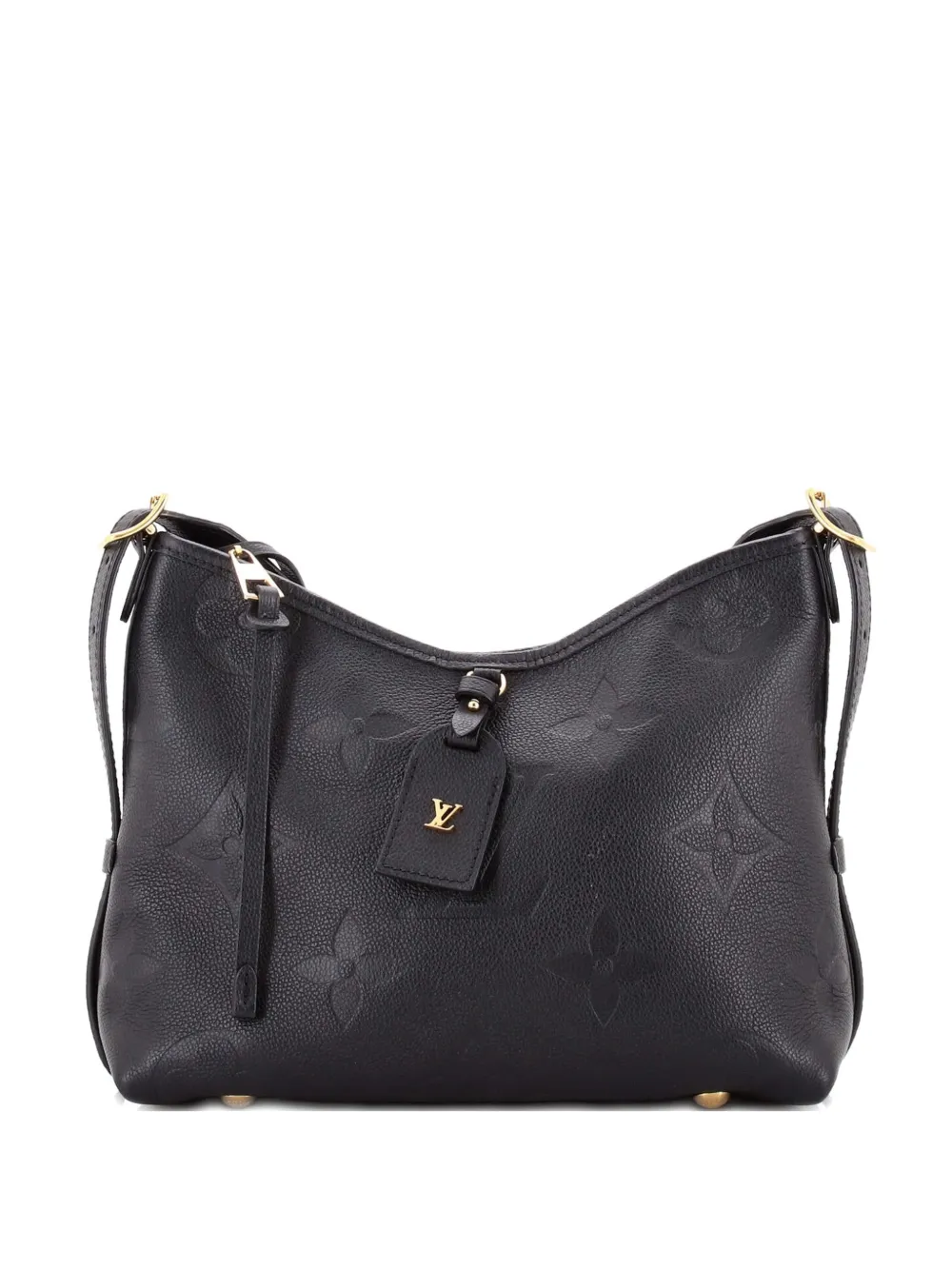 Louis Vuitton Pre-Owned CarryAll Monogram Empreinte Giant PM hobo bag - Nero