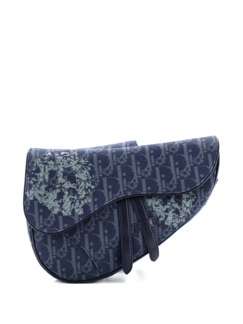Christian Dior Pre-Owned x Denim Tears Saddle Oblique Canvas crossbody bag - Blu