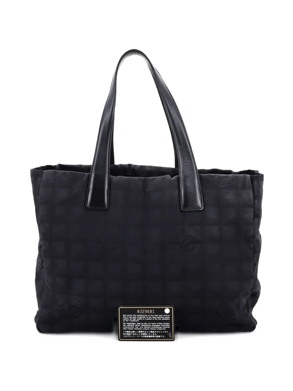 CHANEL Pre-Owned Travel Line Nylon Medium tote bag - Nero