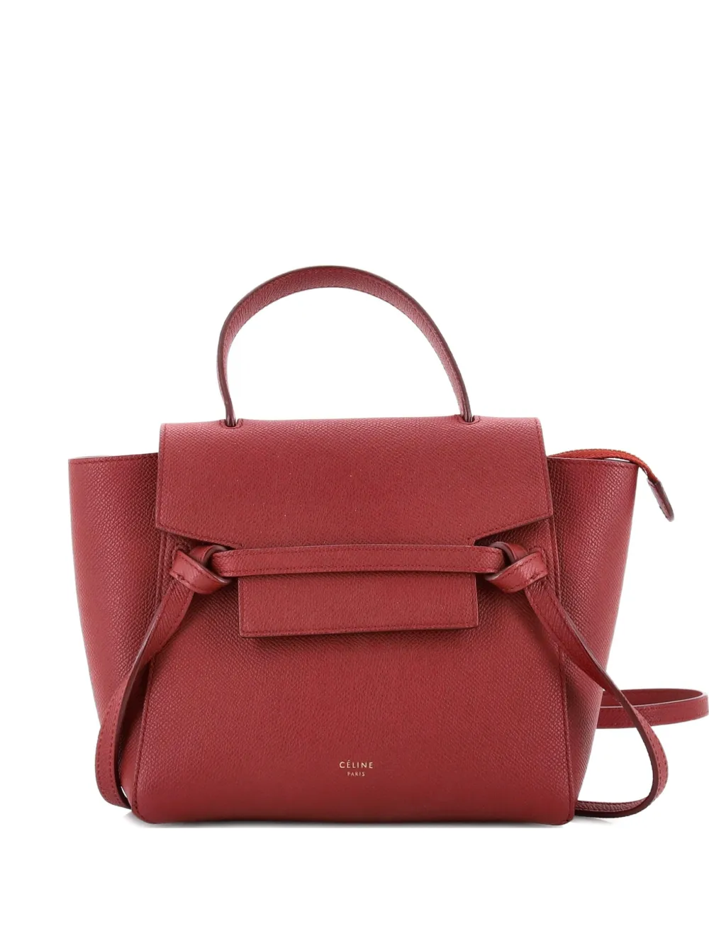 Celine Pre-Owned Belt Bag Textured Leather Nano shoulder bag - Rosso