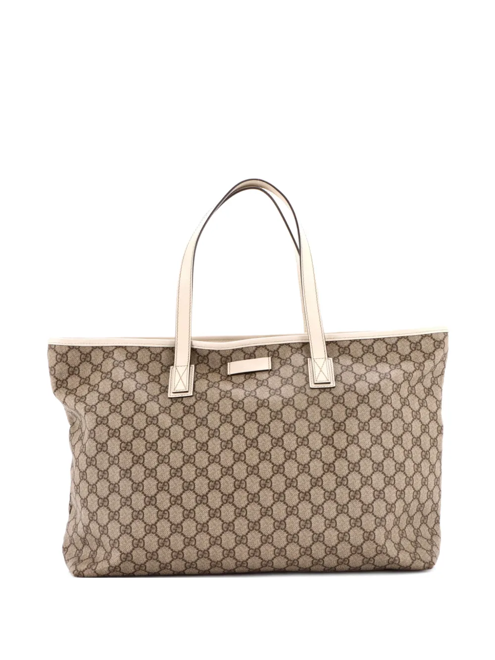 Gucci Pre-Owned Plus GG Coated Canvas with Leather Large tote bag - Marrone