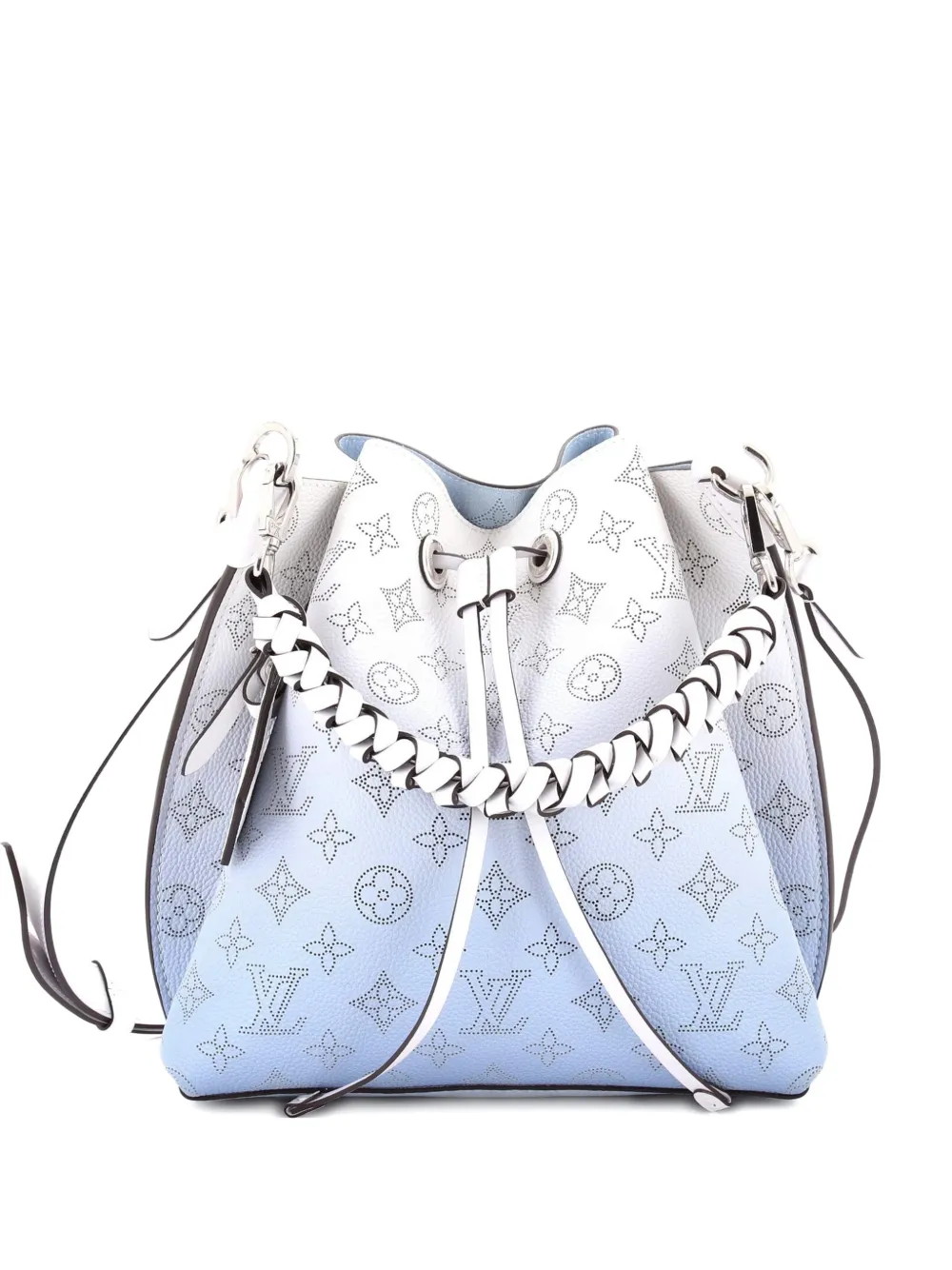 Louis Vuitton Pre-Owned Muria Mahina Leather bucket bag - Blu