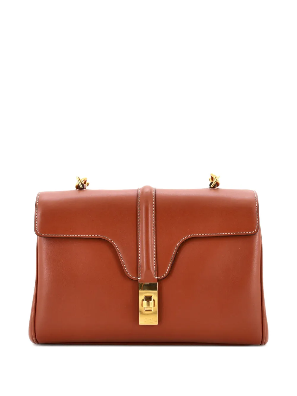 Celine Pre-Owned Soft 16 Bag Smooth Calfskin Teen shoulder bag - Marrone