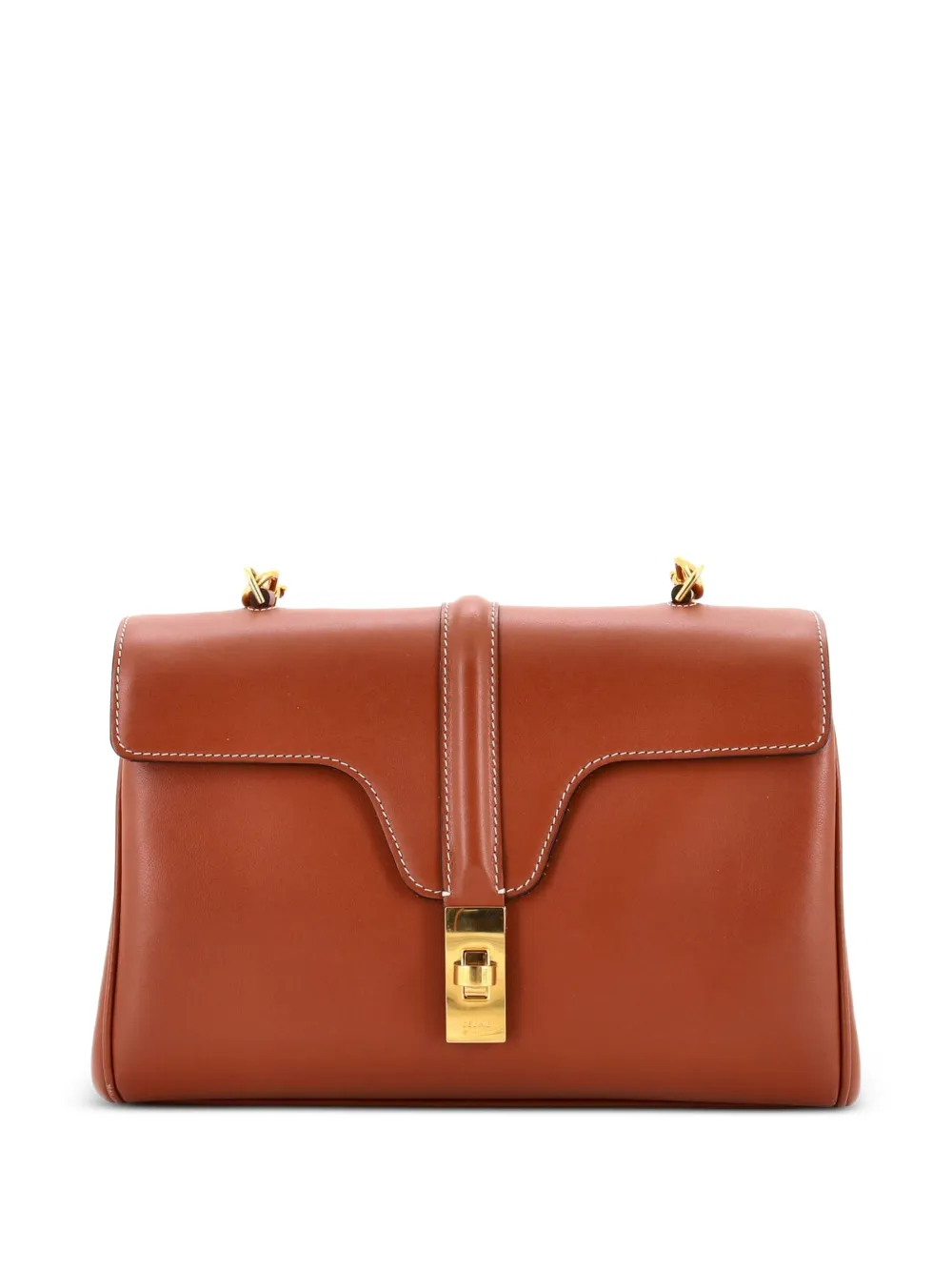 Celine Pre-Owned Soft 16 Bag Smooth Calfskin Teen shoulder bag - Marrone