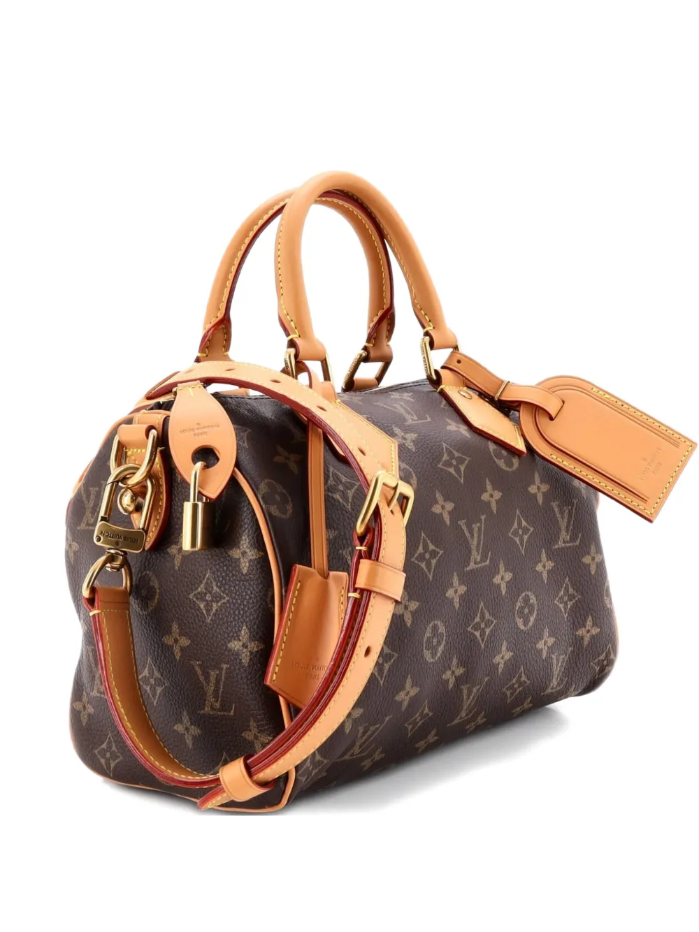 Louis Vuitton Pre-Owned Speedy P9 Bandouliere Bag Monogram Leather 25 satchel - Marrone