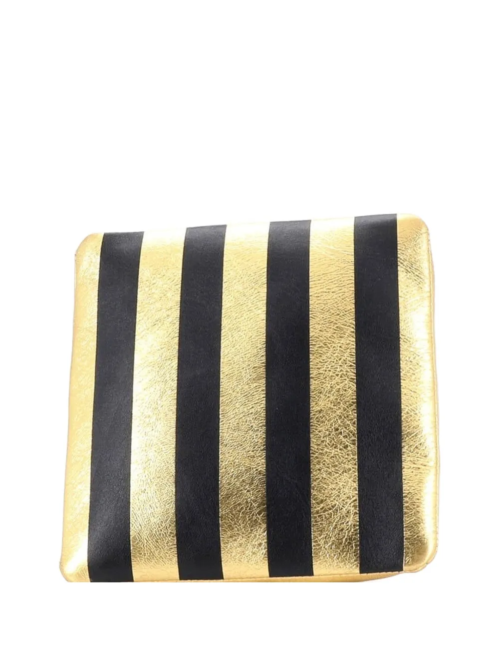 CHANEL Pre-Owned Kheops Pyramid Bag Striped Lambskin clutch bag - Nero