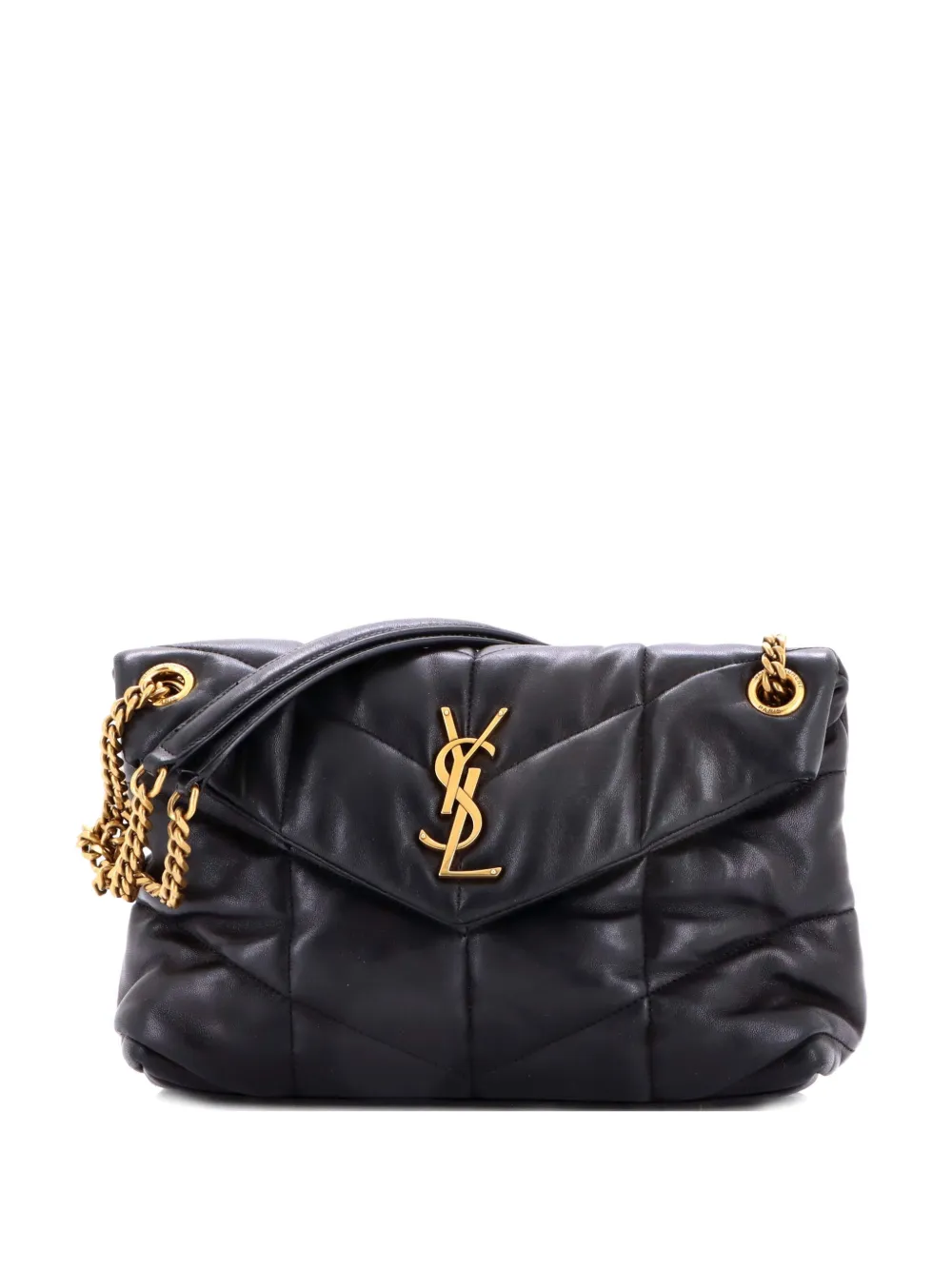 Saint Laurent Pre-Owned Loulou Puffer Shoulder Bag Quilted Leather Small crossbody bag - Nero