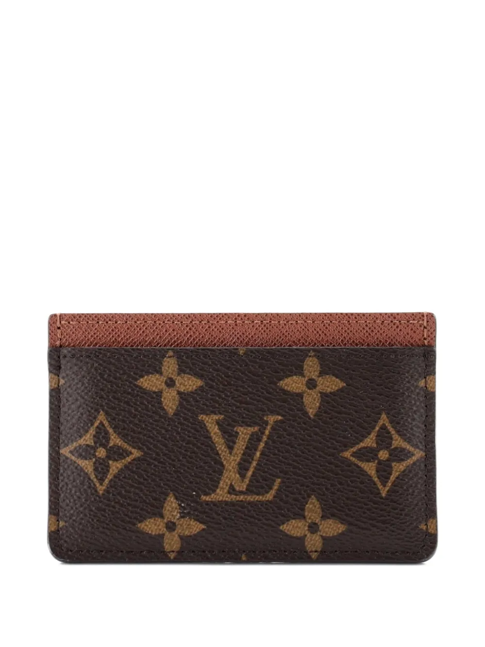Louis Vuitton Pre-Owned Neo Macassar Monogram Canvas card holder - Marrone