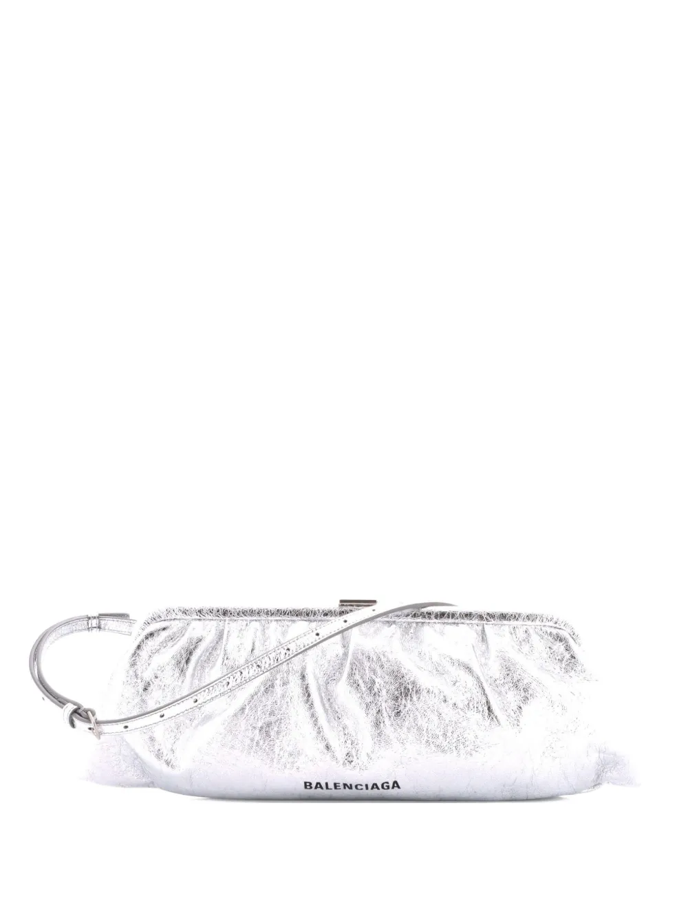 Balenciaga Pre-Owned Cloud Leather XL clutch bag - Silver