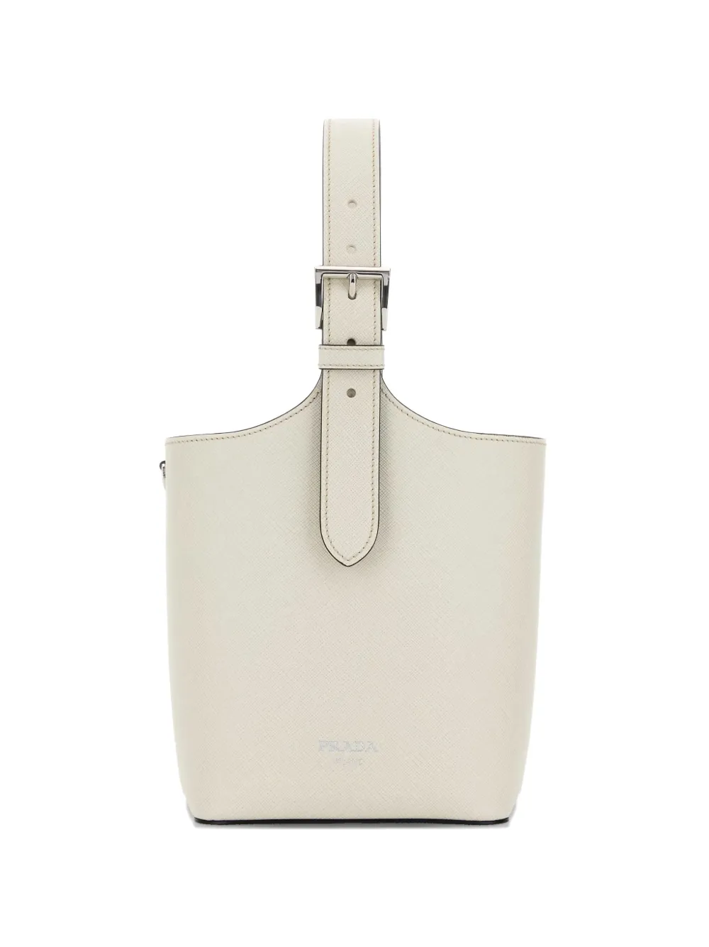 Prada buckled leather bucket bag - Toni neutri