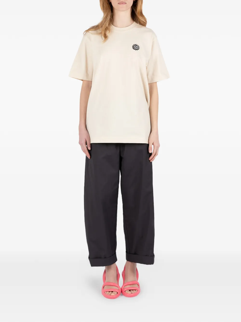 Société Anonyme T-shirt met applicatie Beige