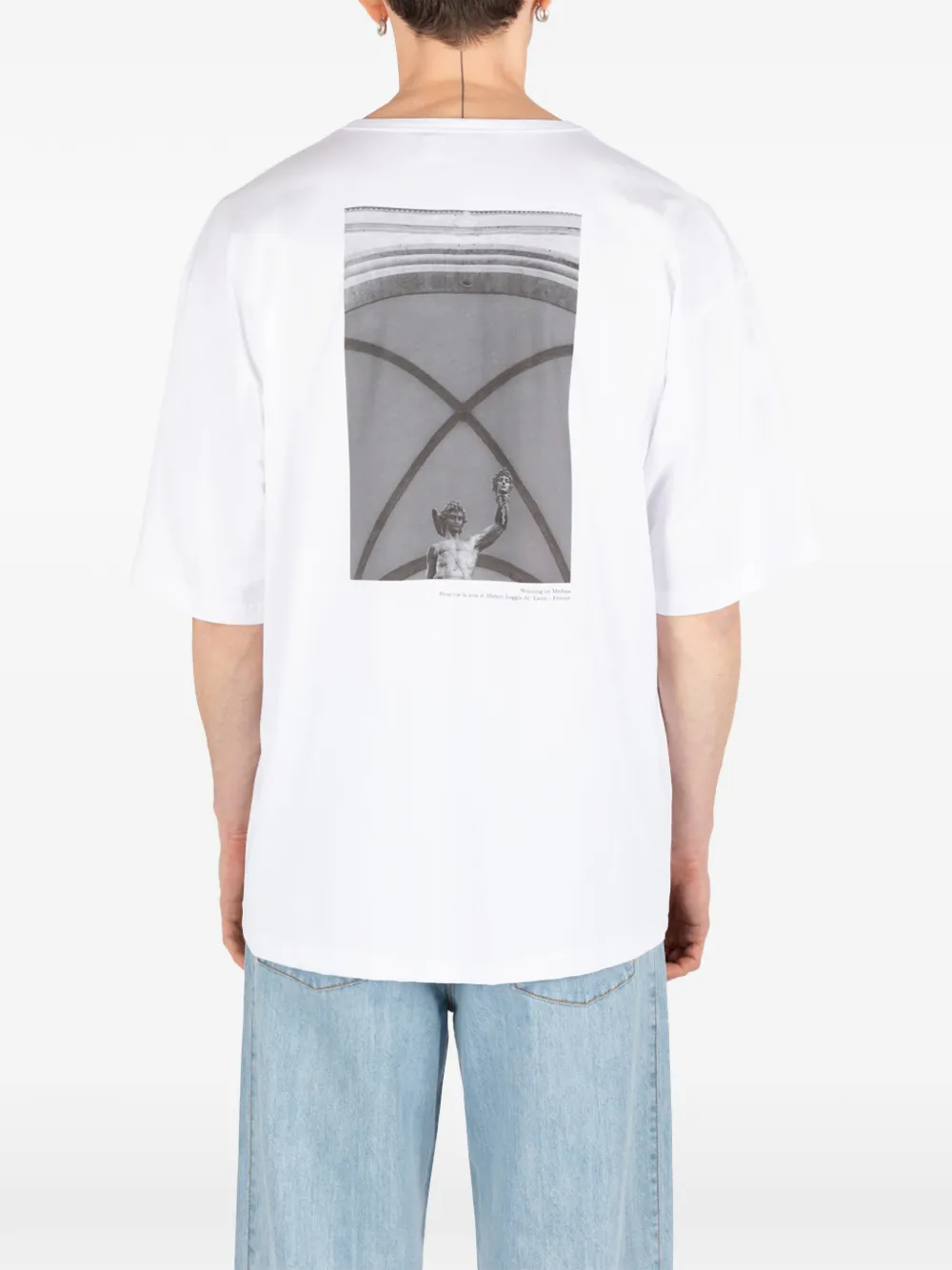 Société Anonyme Medusa T-shirt met print Wit