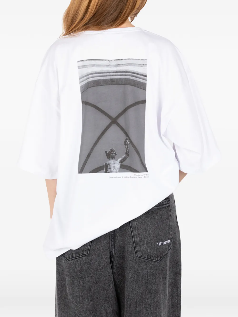 Société Anonyme Medusa T-shirt met print Wit
