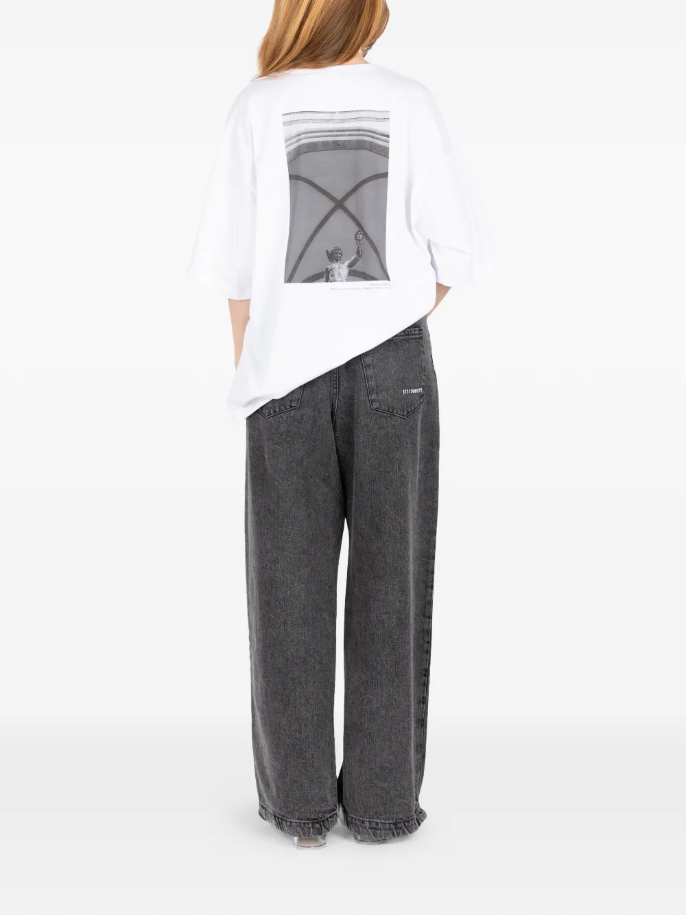 Société Anonyme Medusa T-shirt met print Wit
