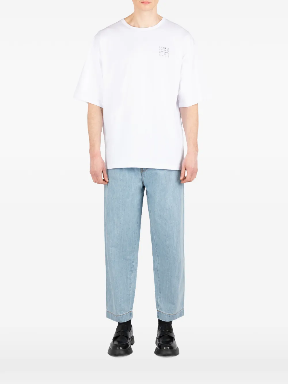 Société Anonyme Medusa T-shirt met print Wit