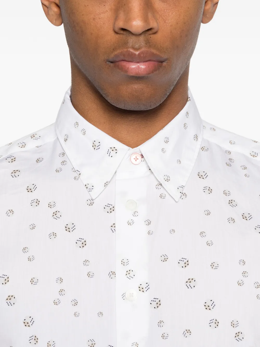 PS Paul Smith Overhemd met print Wit