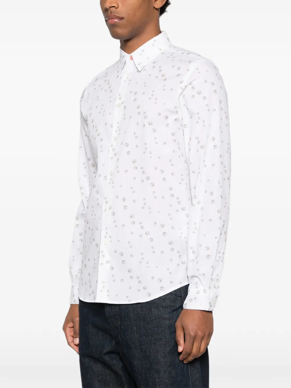 PS Paul Smith Overhemd met print Wit