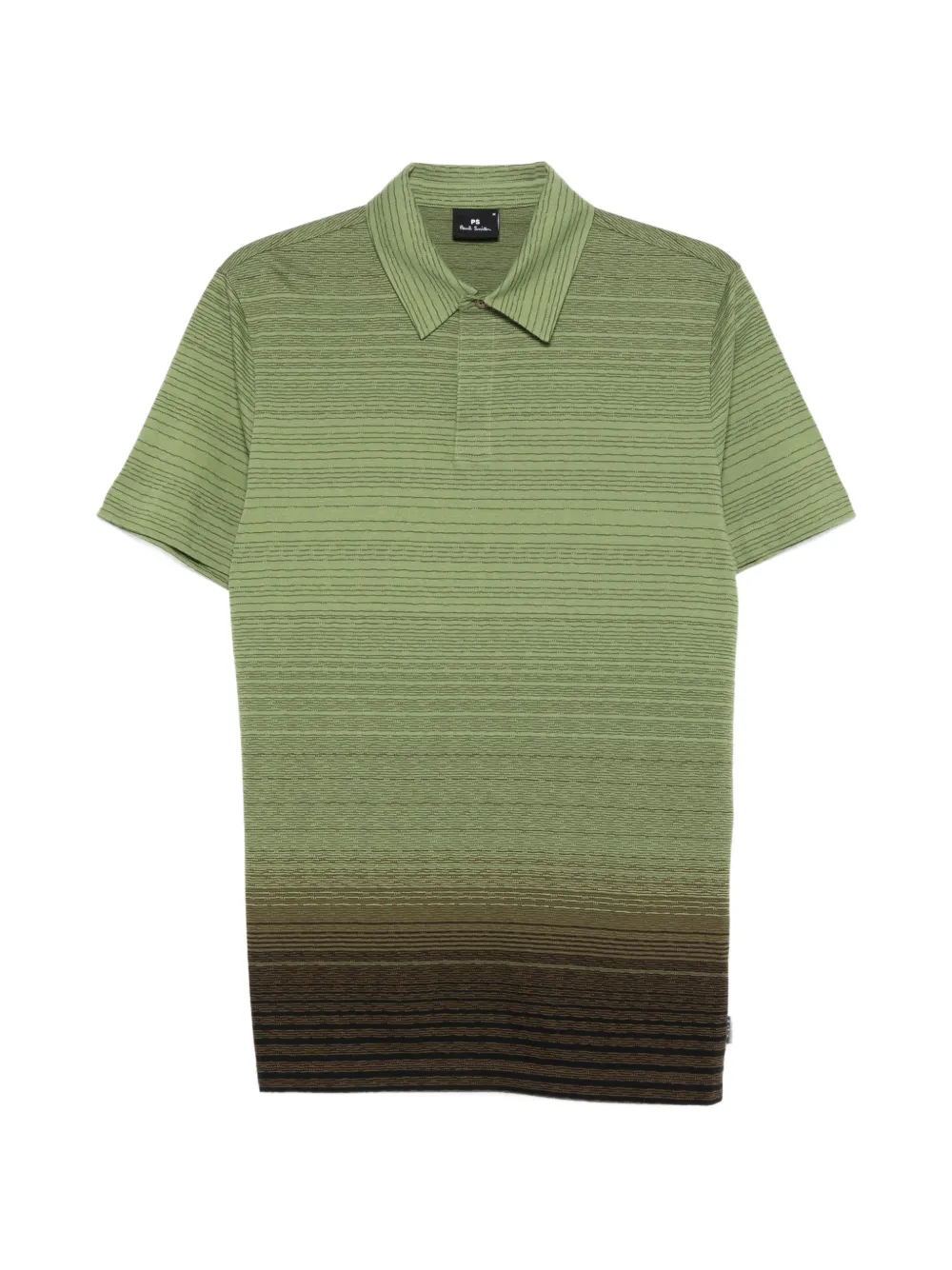 PS Paul Smith Gestreiftes Poloshirt - Grün