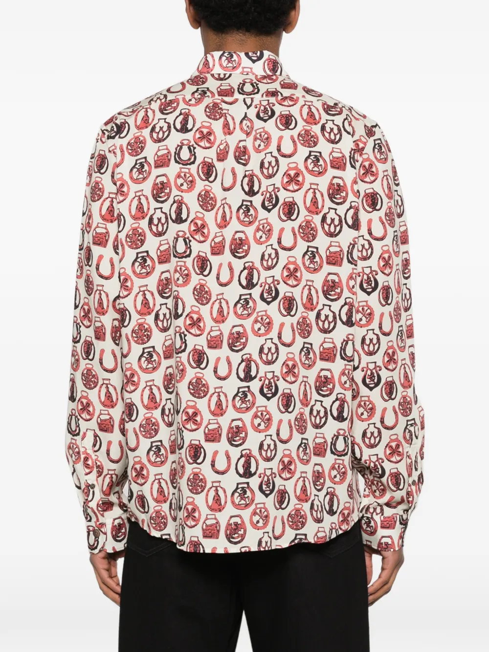 PS Paul Smith Overhemd met patroon Beige