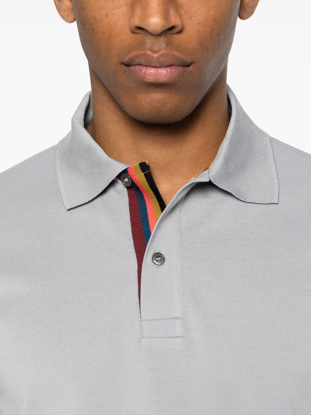 Paul Smith Artist poloshirt met artistieke streep Grijs