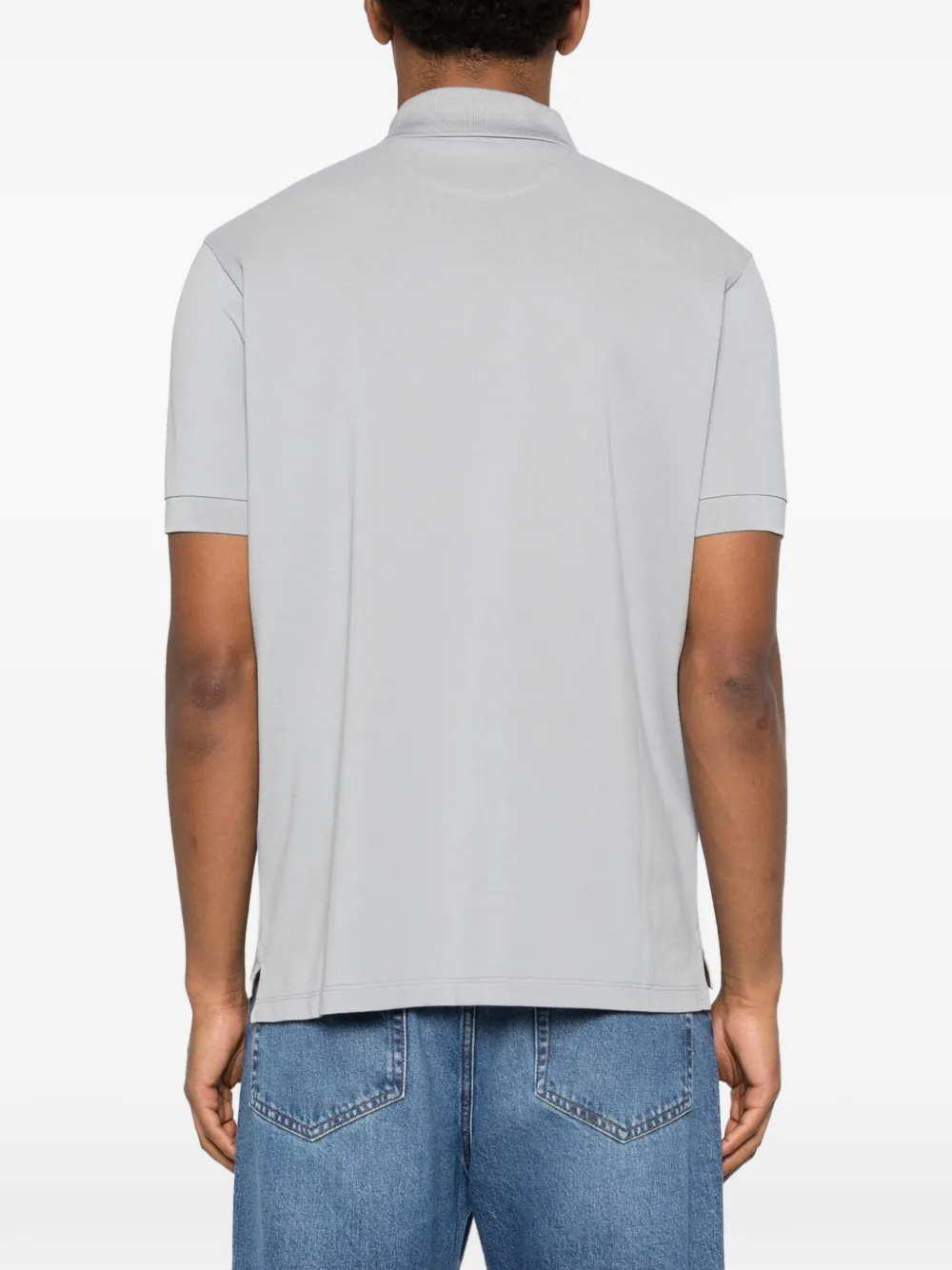 Paul Smith Artist poloshirt met artistieke streep Grijs