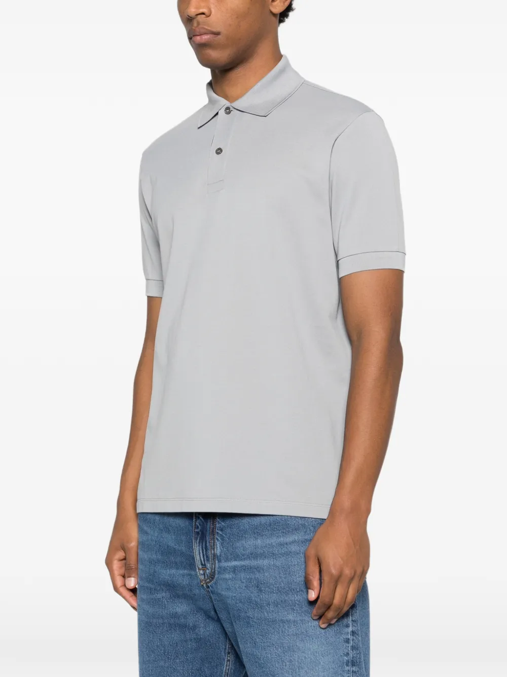 Paul Smith Artist poloshirt met artistieke streep Grijs