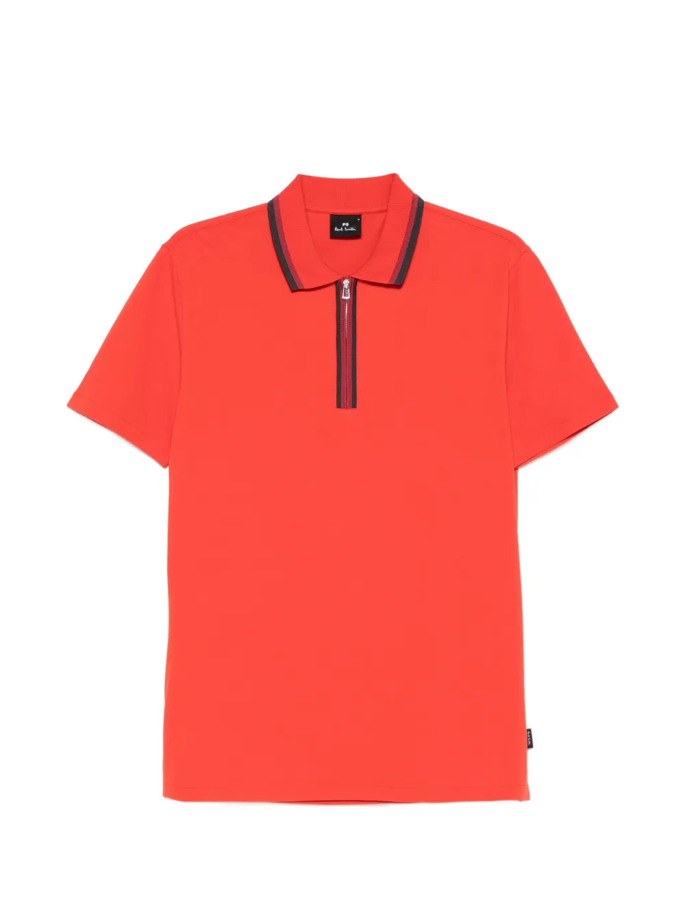 PS Paul Smith Poloshirt mit kurzem Reißverschluss - Rot