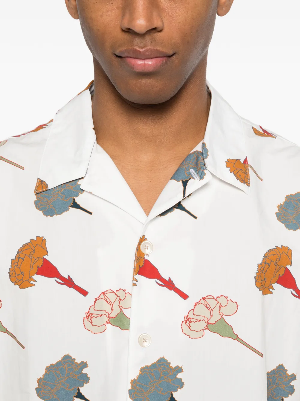 Paul Smith carnation-print Shirt | White | FARFETCH