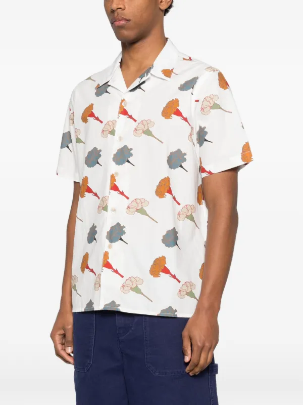 Paul Smith carnation-print Shirt | White | FARFETCH