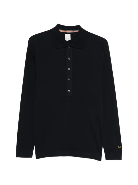 Paul Smith long-sleeve buttoned polo T-shirt