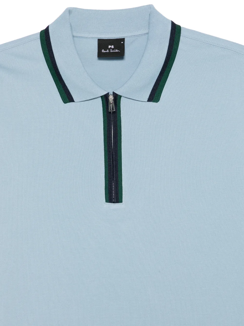 PS Paul Smith Poloshirt met halve rits Blauw