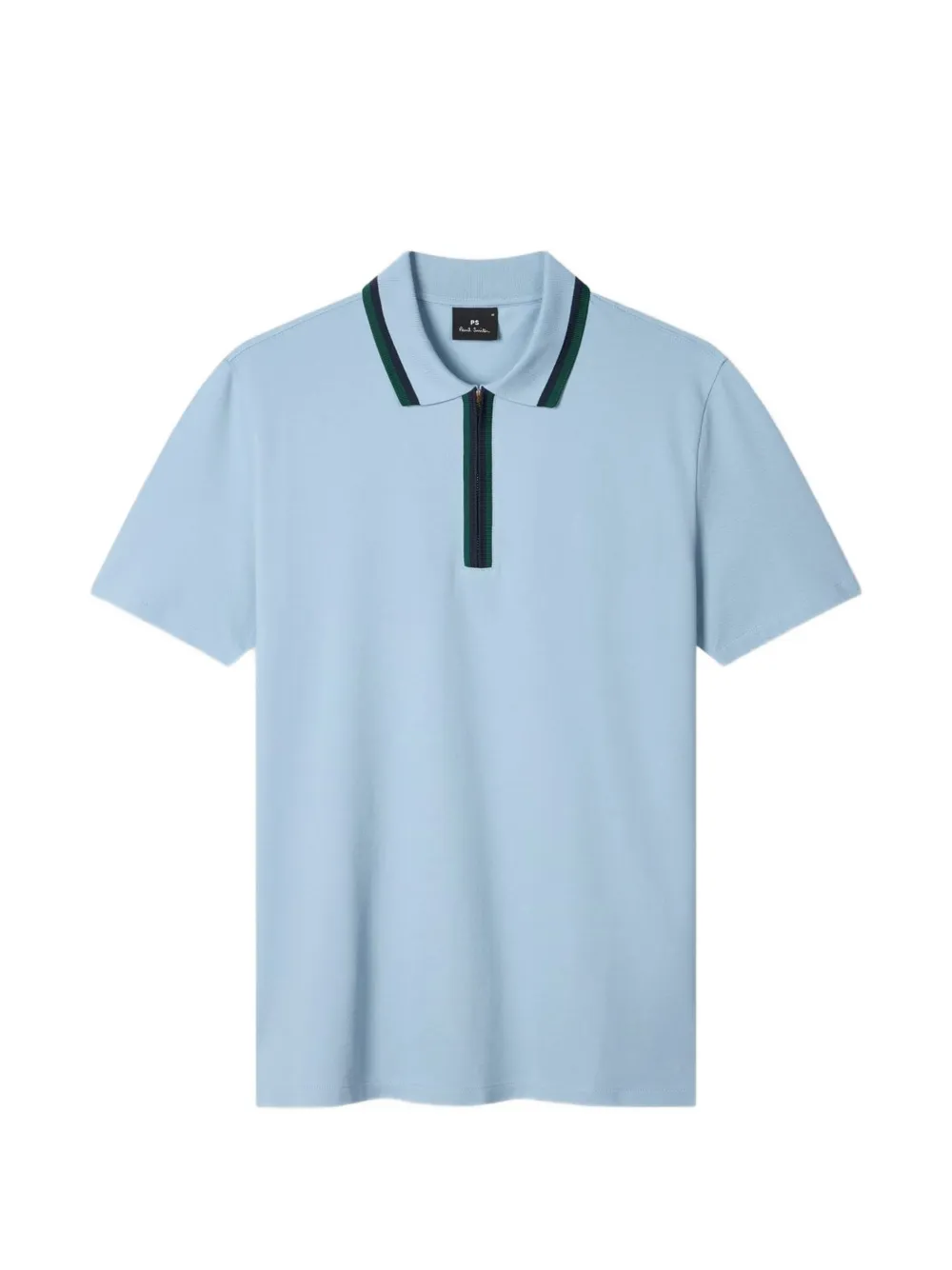 PS Paul Smith Poloshirt met halve rits Blauw