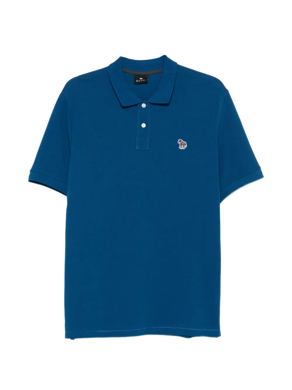 PS Paul Smith Poloshirt mit Zebra-Patch - Blau