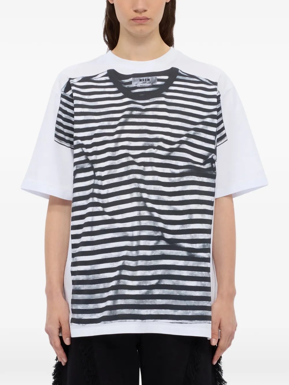 MSGM T-shirt met grafische print Wit