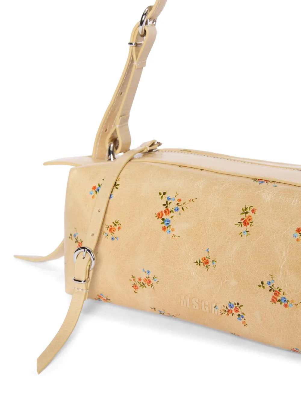 MSGM Schoudertas met bloemenprint Beige